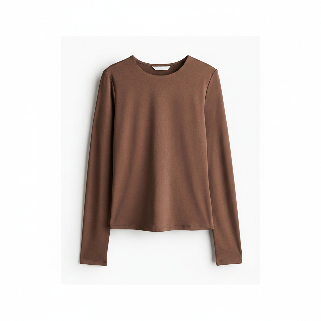 hm-womens-jersey-top-round-neck-brown-front-flat-lay-padded-1x1