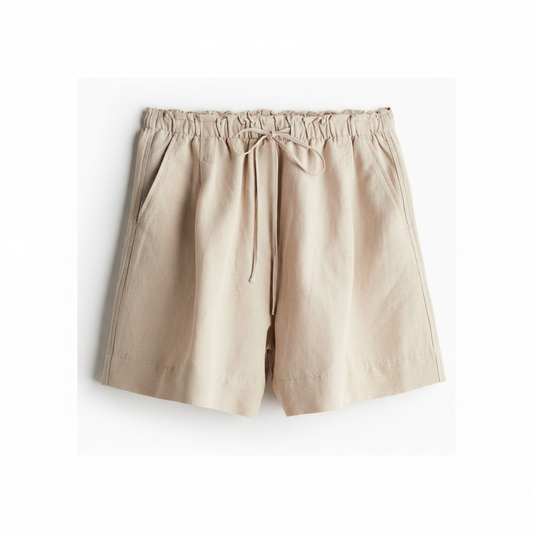 hm-womens-linen-blend-pull-on-shorts-beige-front-flat-lay-padded-1x1