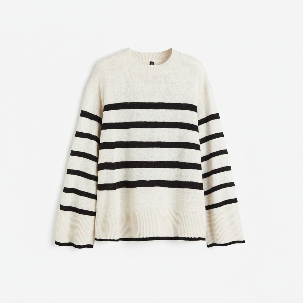 hm-womens-long-sleeve-sweater-light-beige-stripe-front-flat-lay-padded-1x1