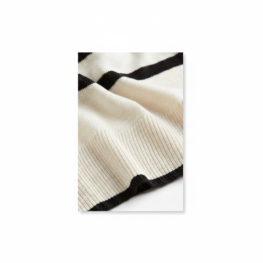 hm-womens-long-sleeve-sweater-light-beige-stripe-knit-texture-detail-padded-1x1