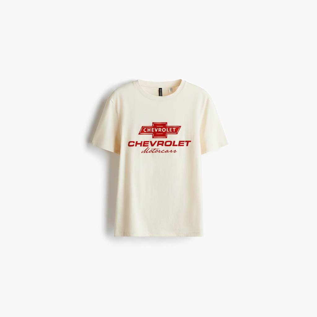 hm-womens-printed-tshirt-chevrolet-motorcars-light-beige-m-front-flat-lay-padded-1x1