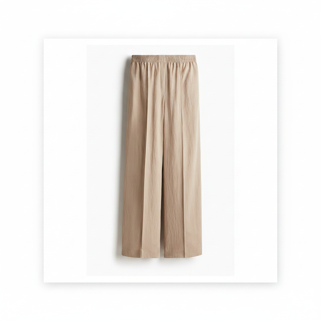 hm-womens-pull-on-twill-pants-wide-leg-beige-front-flat-lay-padded-1x1