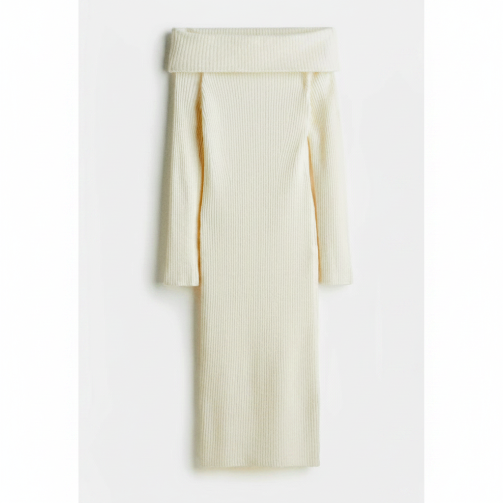 hm-womens-rib-knit-off-shoulder-dress-white-front-flat-lay-padded-1x1