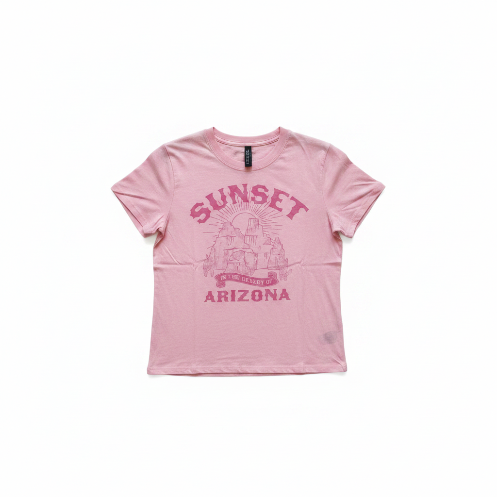 hm-womens-sunset-arizona-graphic-tee-pink-front-flat-lay-padded-1x1