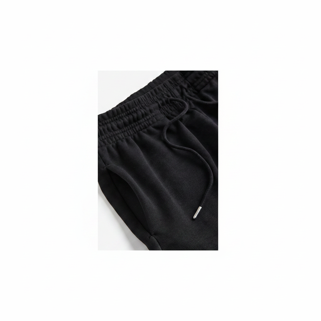 hm-womens-sweatshorts-black-waistband-drawstring-detail-padded-1x1
