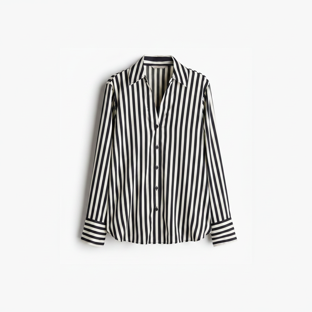 hm-womens-vneck-blouse-black-white-stripe-front-flat-lay-padded-1x1
