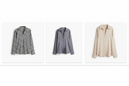 hm-womens-vneck-blouse-black-white-stripe-gray-light-beige-side-by-side