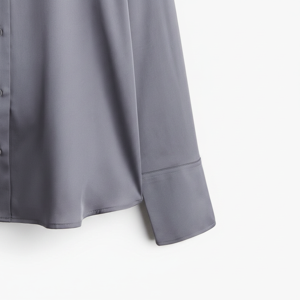 hm-womens-vneck-blouse-gray-cuff-sleeve-detail-padded-1x1