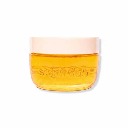 Sugardoh Sugaring Paste Hair Remover 6 oz - front view of amber glass jar