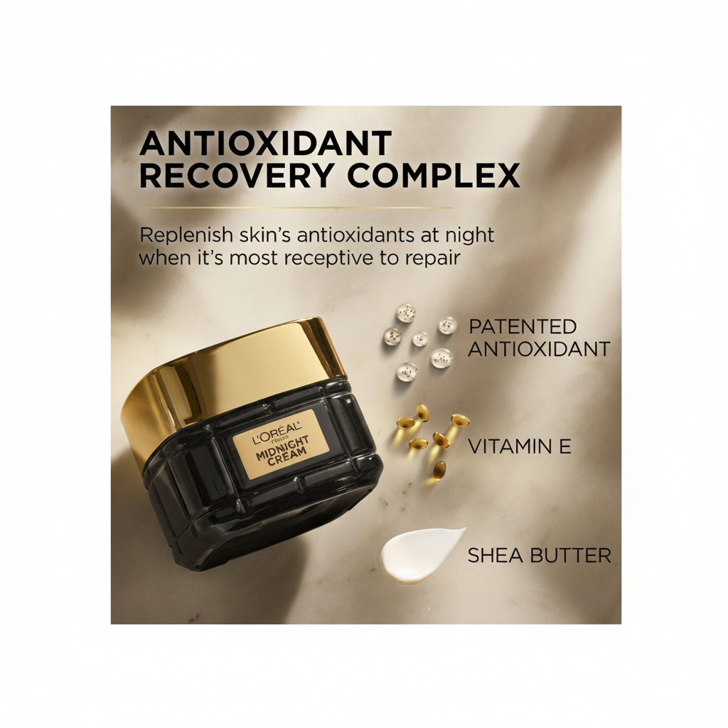 L'Oreal Age Perfect Cell Renewal Midnight Cream - ingredients and key claims
