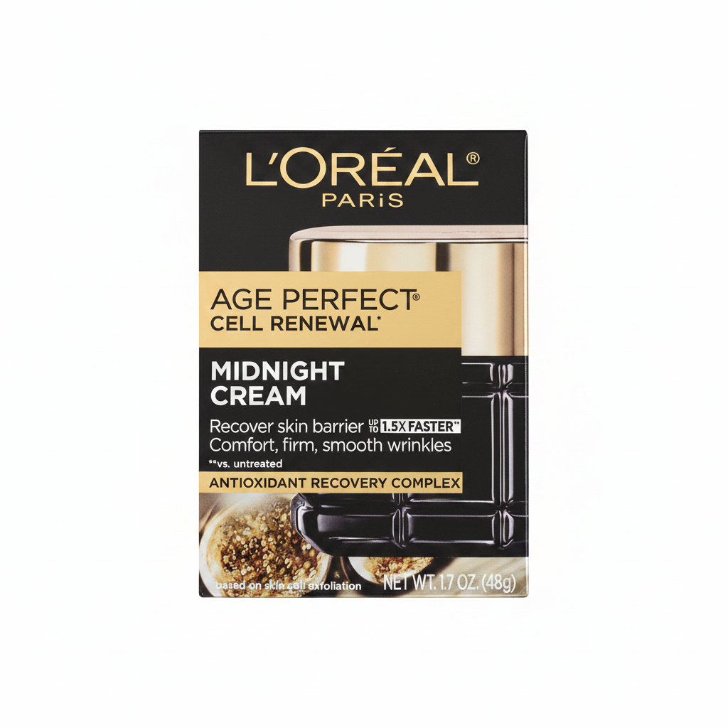 L'Oreal Age Perfect Cell Renewal Midnight Cream 1.7 oz - product box front view