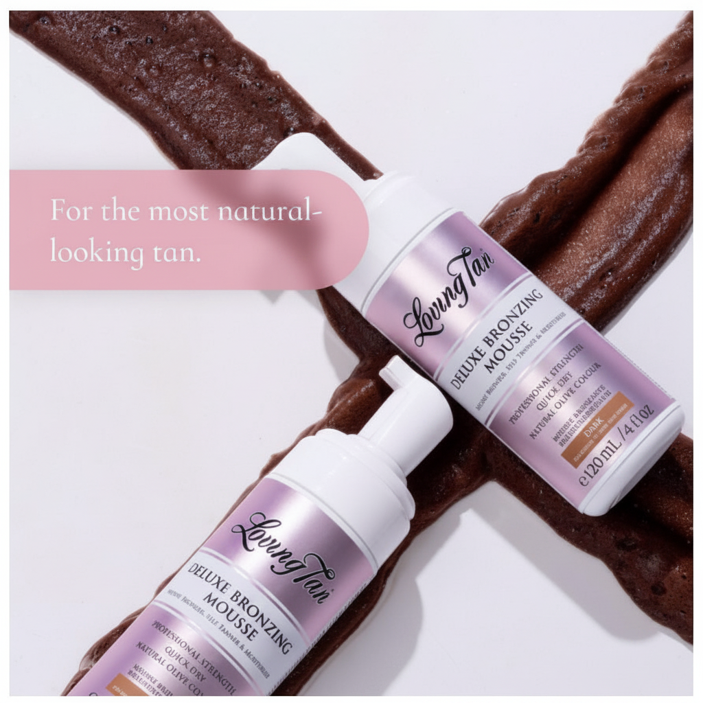 Loving Tan Deluxe Bronzing Mousse - application and streak-free results