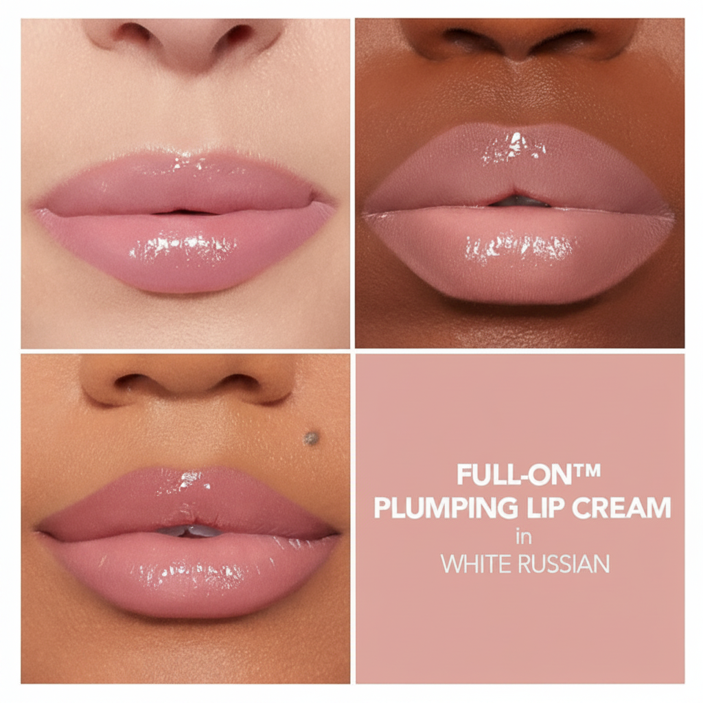 Buxom Mini Full-On Plumping Lip Cream White Russian - ingredients and hydration detail