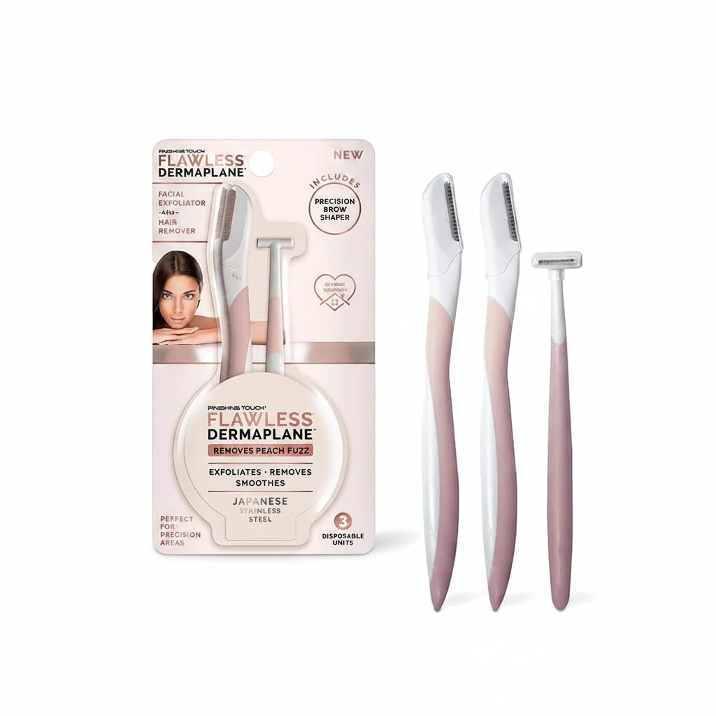Finishing Touch Flawless DermaPlane Travel Pack - 3 piece set contents