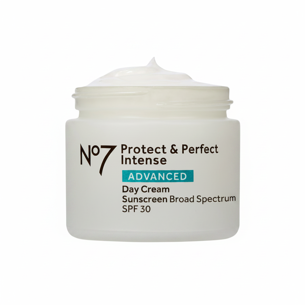 No7 Protect & Perfect Intense Advanced Day Cream SPF 30 - open jar texture