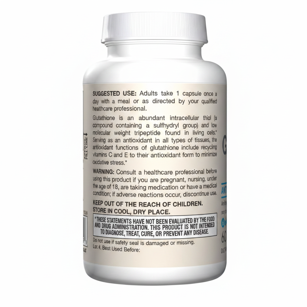 Jarrow Glutathione Suggested Use