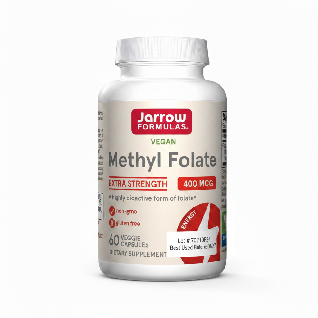 Jarrow Methyl Folate Lot on Bottle