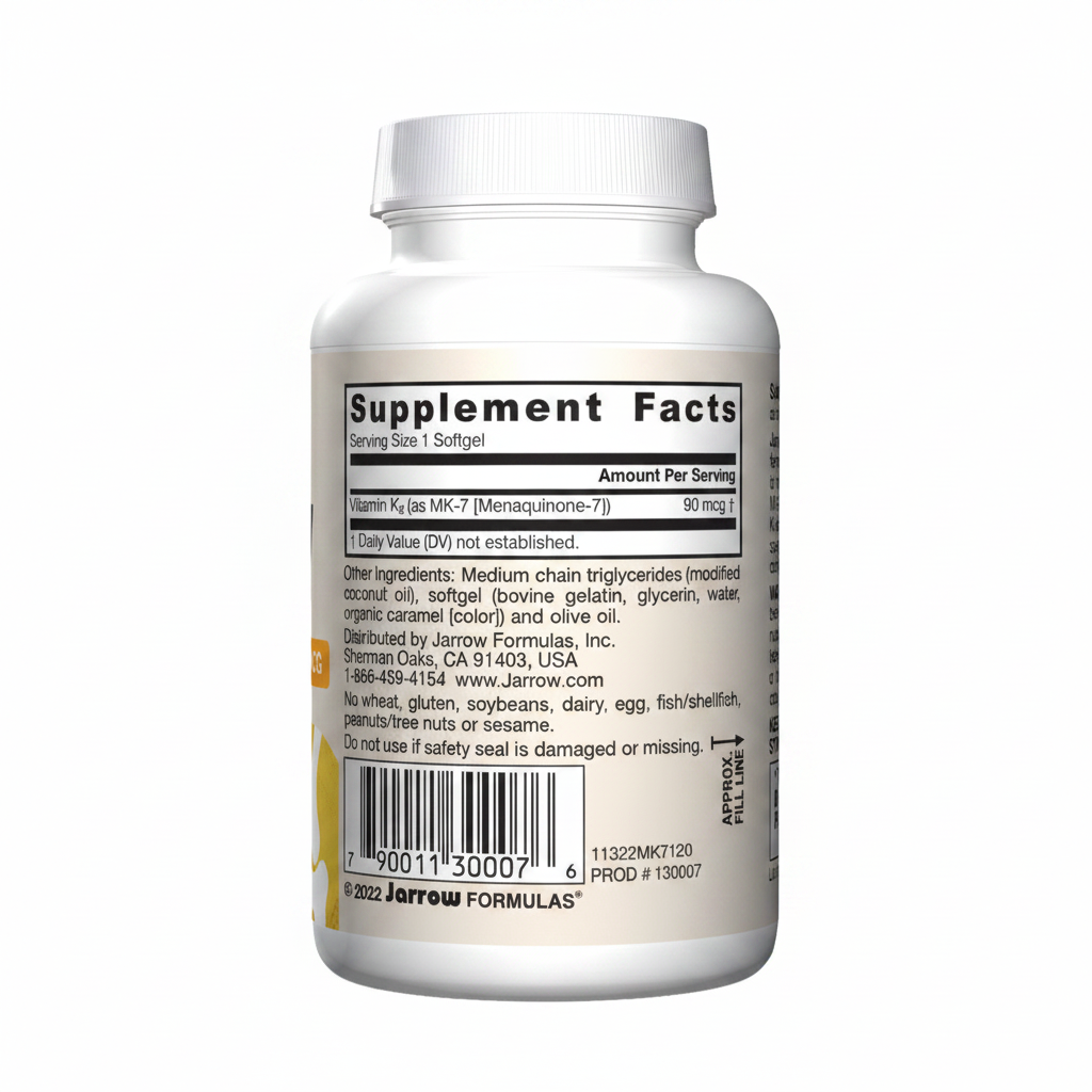 Jarrow MK-7 Supplement Facts