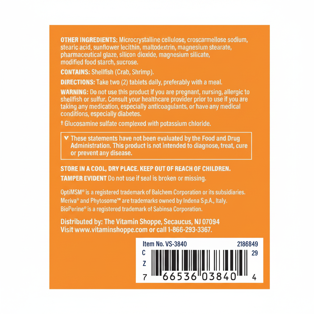 Joint Care Back Panel - Orange BG