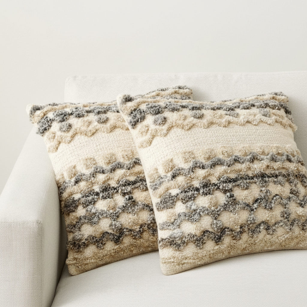 Monte Tufted Pillow styled pair