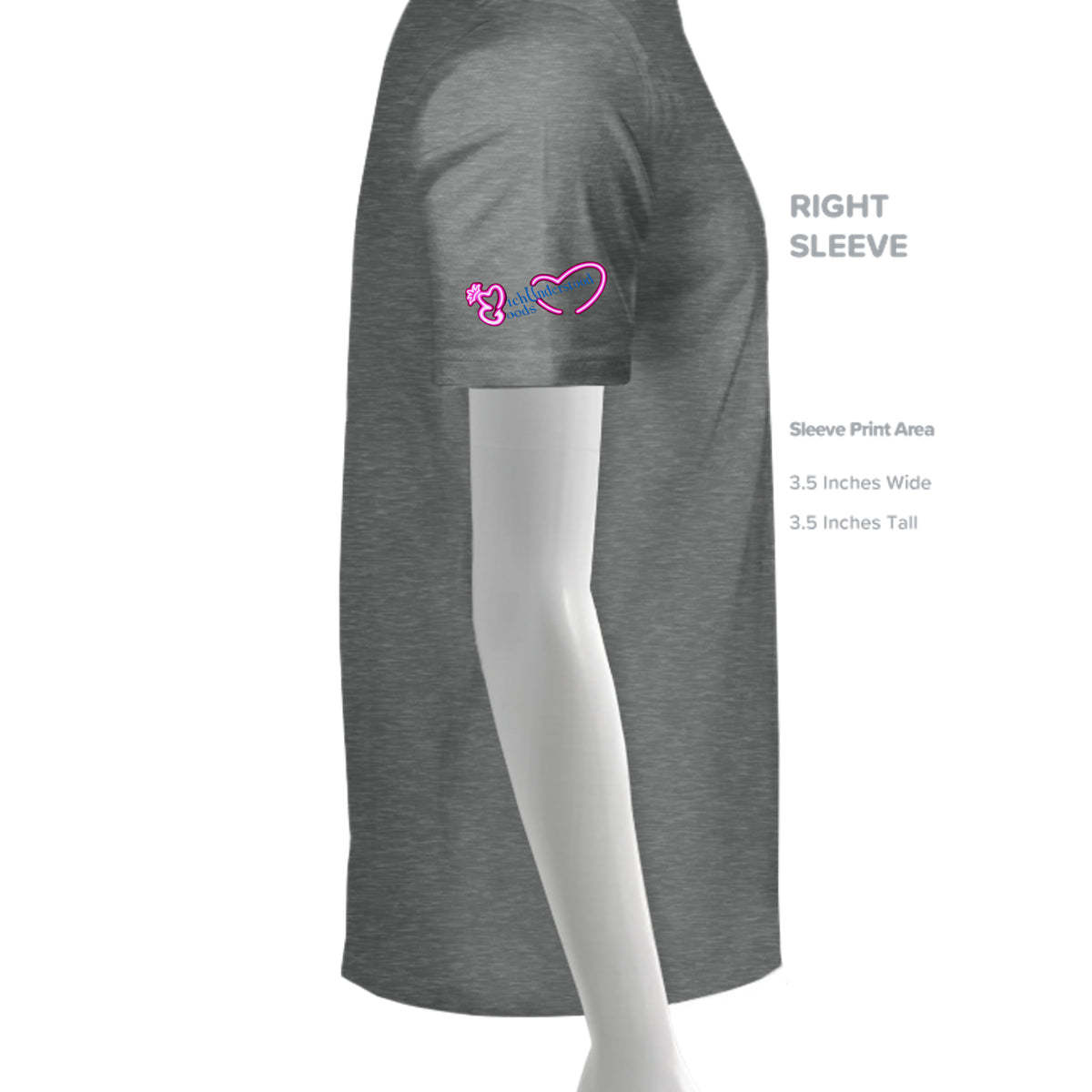 Graphite Heather - G640L - SLEEVE_RIGHT
