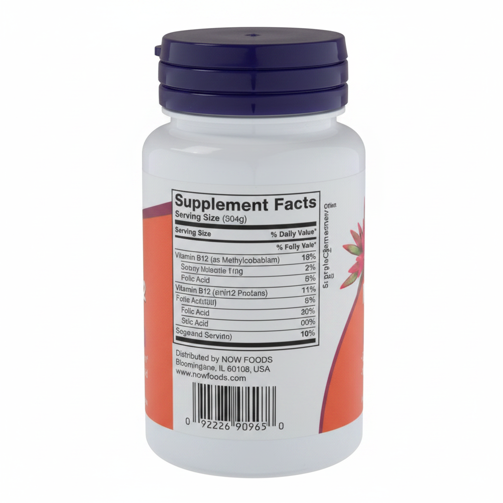 Now Foods Methyl B-12 Supplement Facts