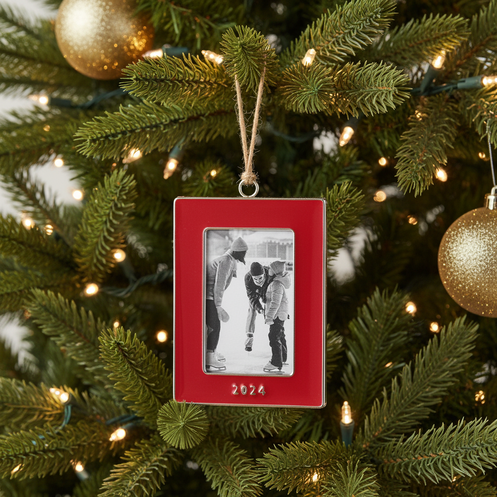Ornament on decorated tree