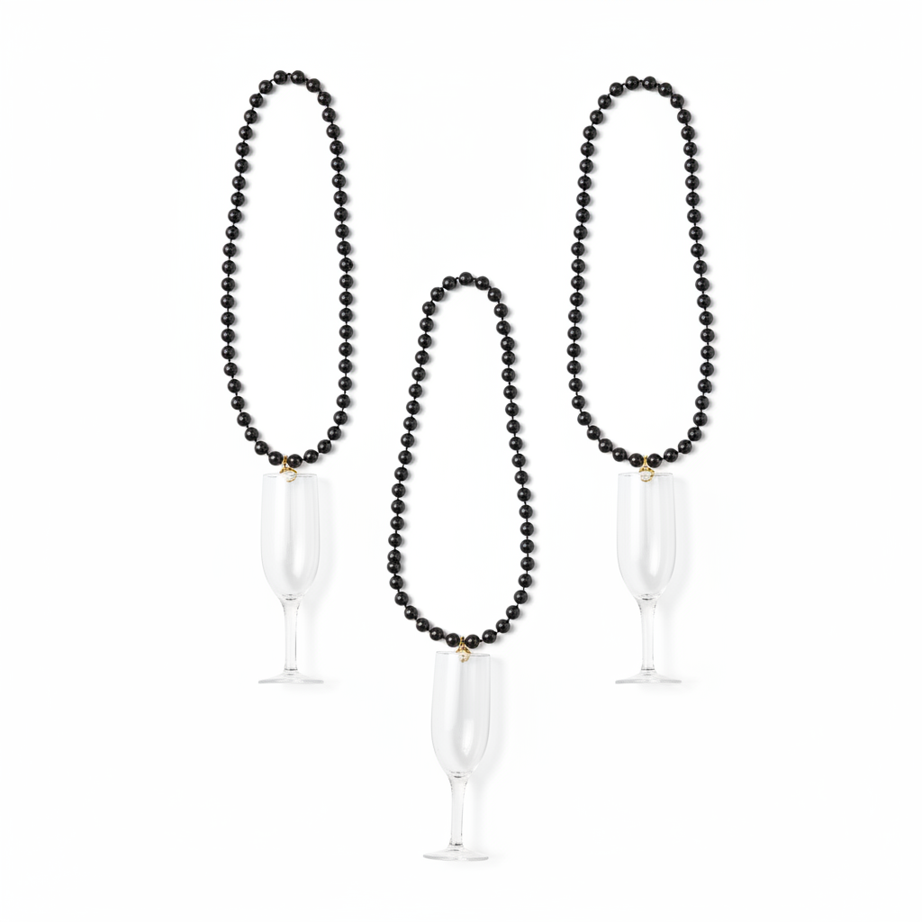 Photo 3 - Black necklaces flat-lay