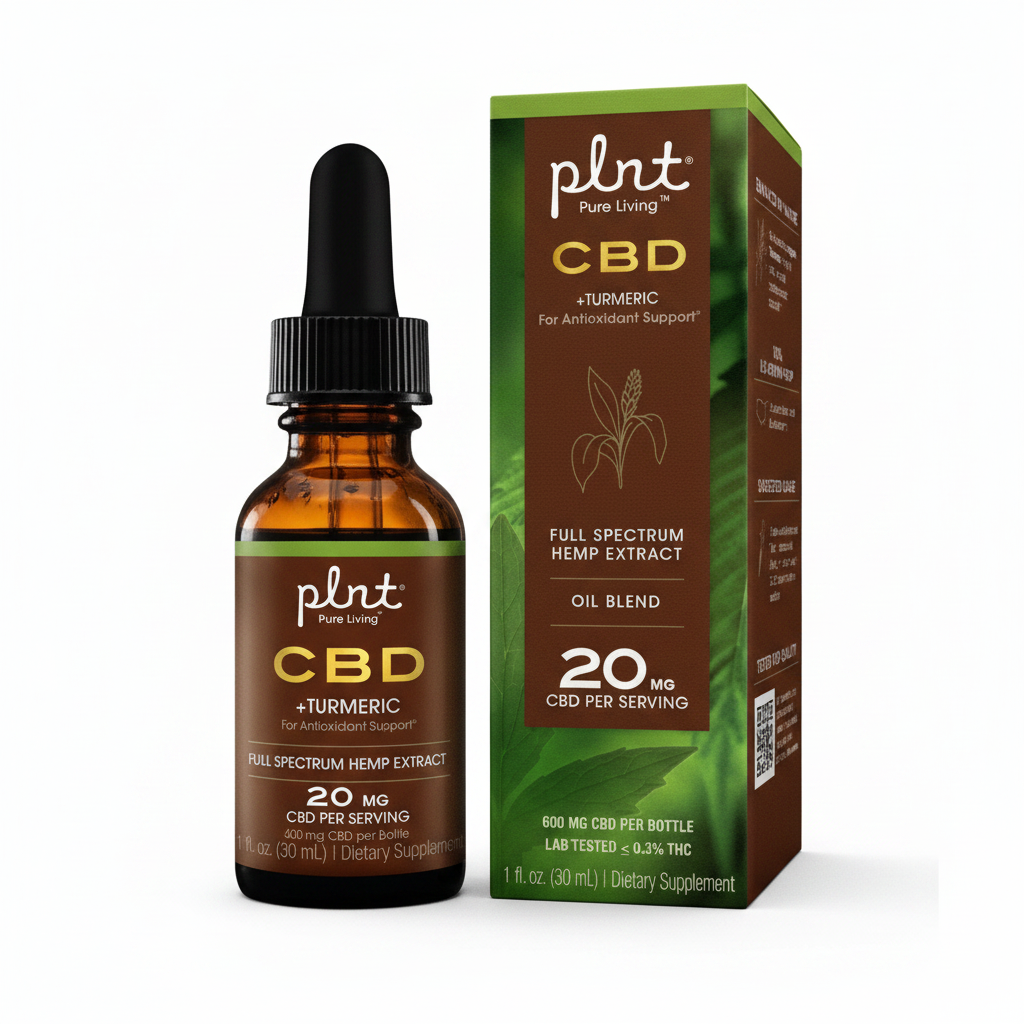 plnt CBD Bottle + Box - White BG
