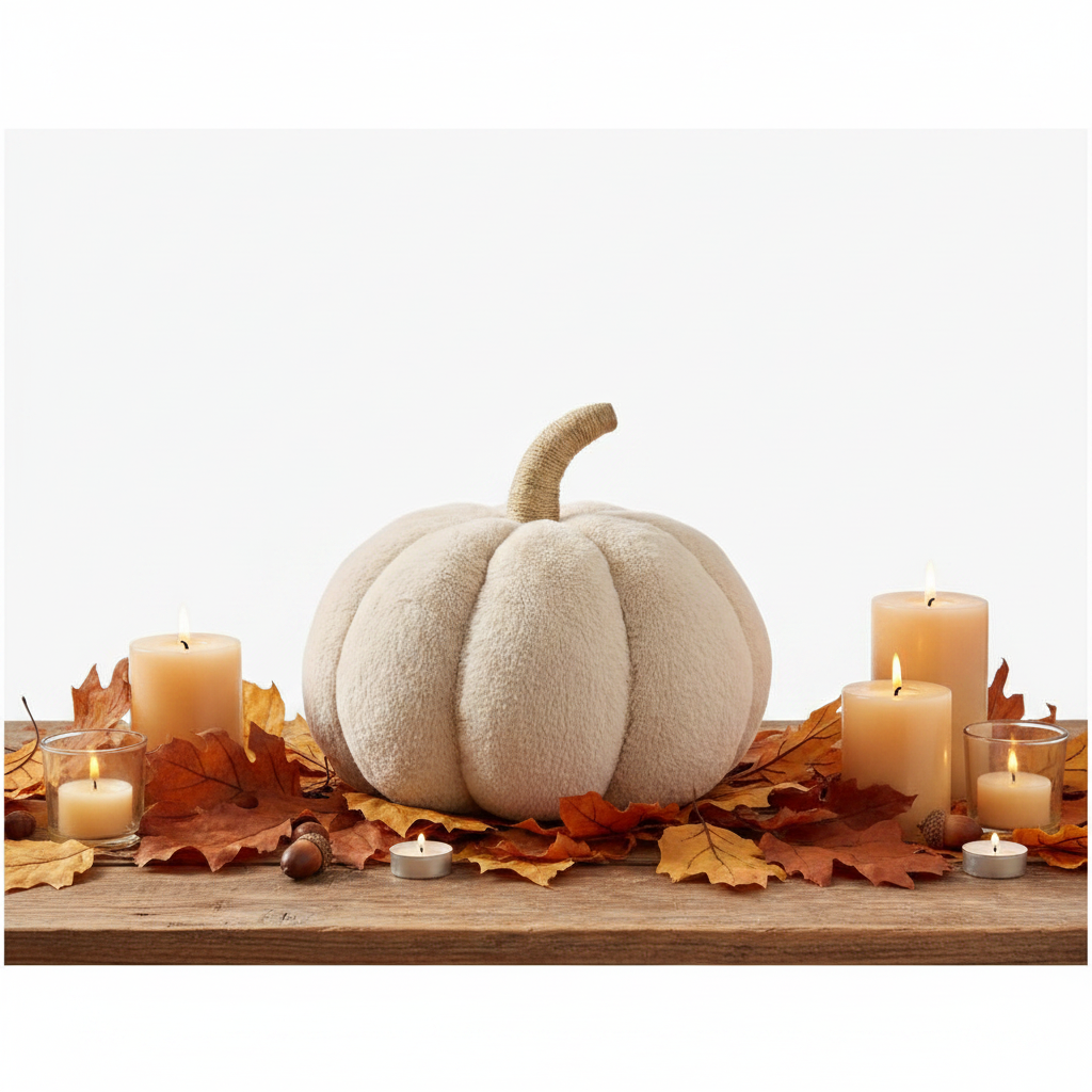Pumpkin Pillow fall styling