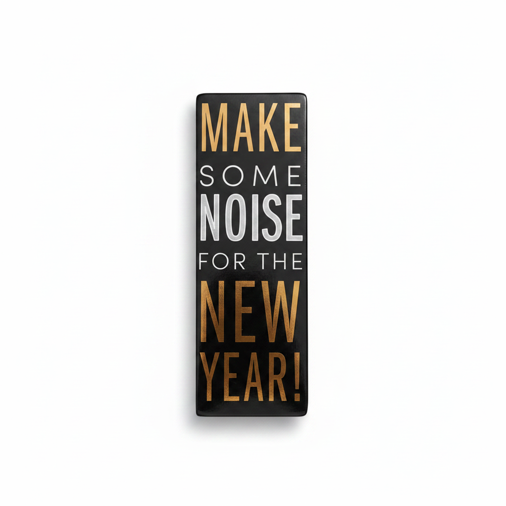 Rectangle noisemaker - pink writing removed