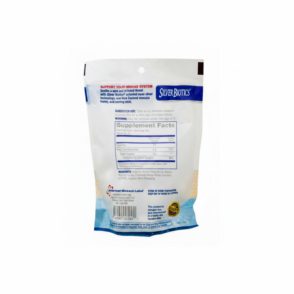 Silver Biotics Lozenges Supplement Facts
